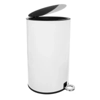 Odpadkový kôš WHITE 6 l – biely s pedálom