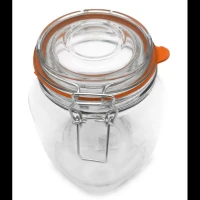 Sklenená nádoba so sponou 0,75l